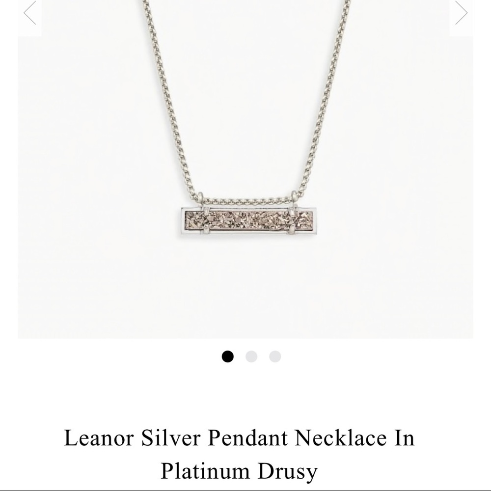 Kendra Scott Leanor silver pendant necklace